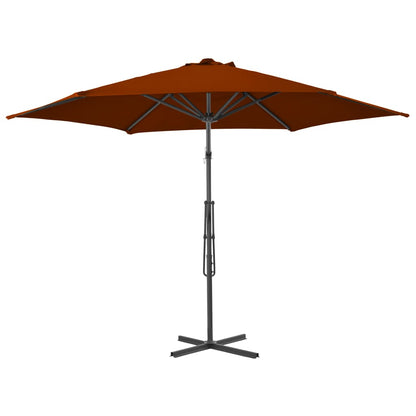Ombrellone da Giardino con Palo in Acciaio Terracotta 300x230cm - homemem39