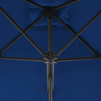 Ombrellone da Giardino con Palo in Acciaio Blu 300x230 cm - homemem39