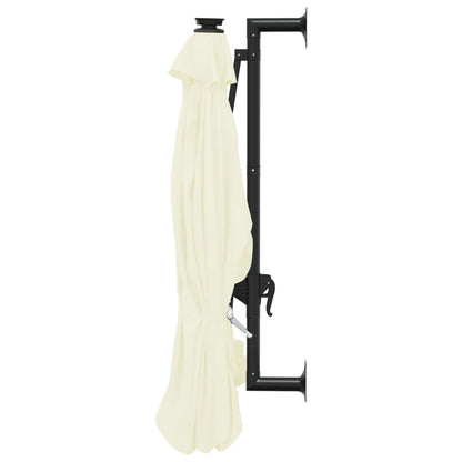 Ombrellone da Giardino a Parete con LED 300 cm Sabbia | homemem39