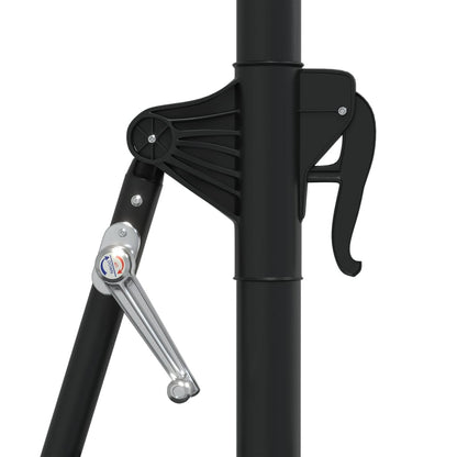 Ombrellone da Giardino a Parete con LED 300 cm Tortora | homemem39