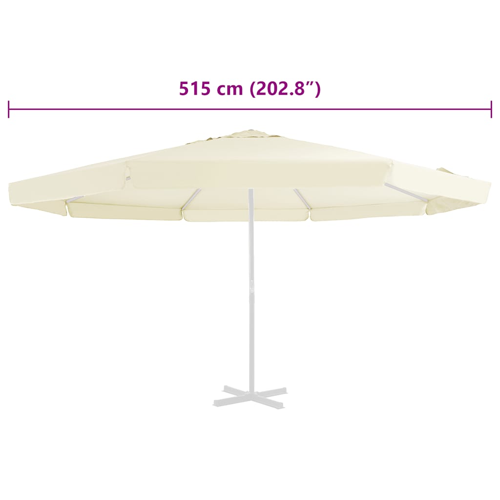 Telo di Ricambio per Tenda da Sole Sabbia 515 cm | homemem39