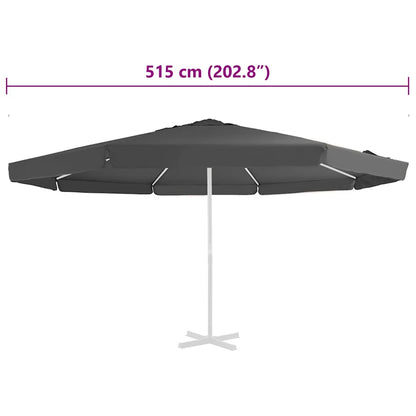 Telo di Ricambio per Tenda da Sole Antracite 515 cm | homemem39