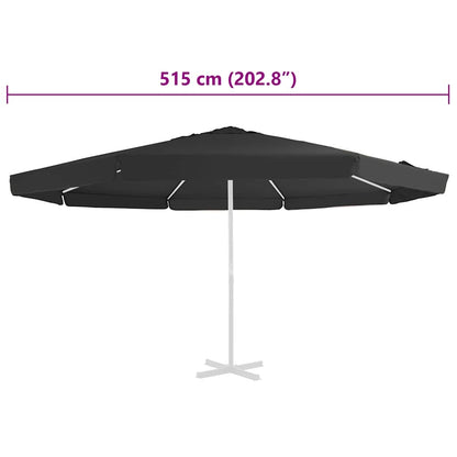 Telo di Ricambio per Tenda da Sole Nero 515 cm | homemem39