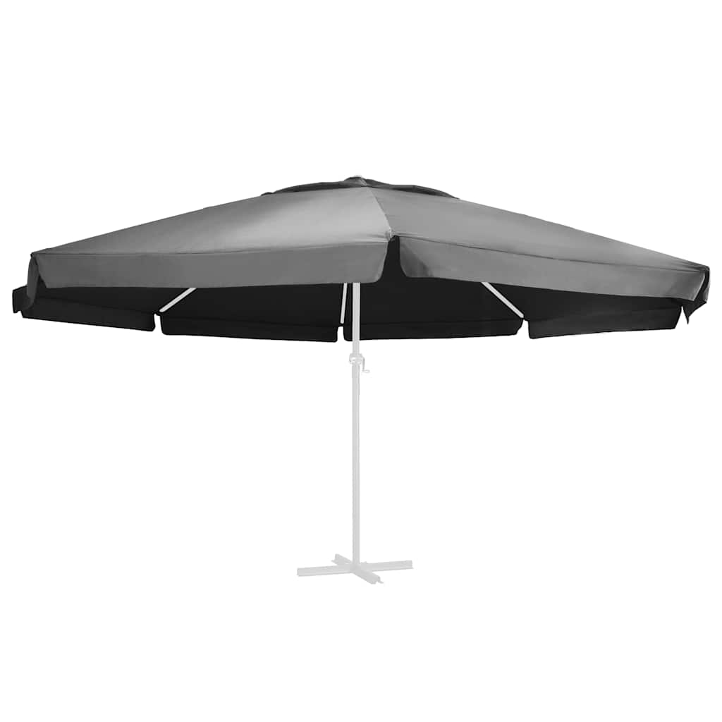 Telo di Ricambio per Ombrellone Antracite 610 cm | homemem39
