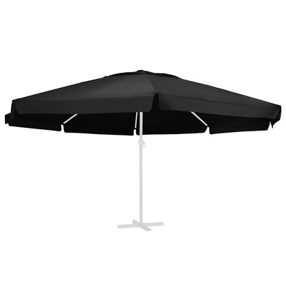 Telo di Ricambio per Ombrellone Nero 610 cm | homemem39
