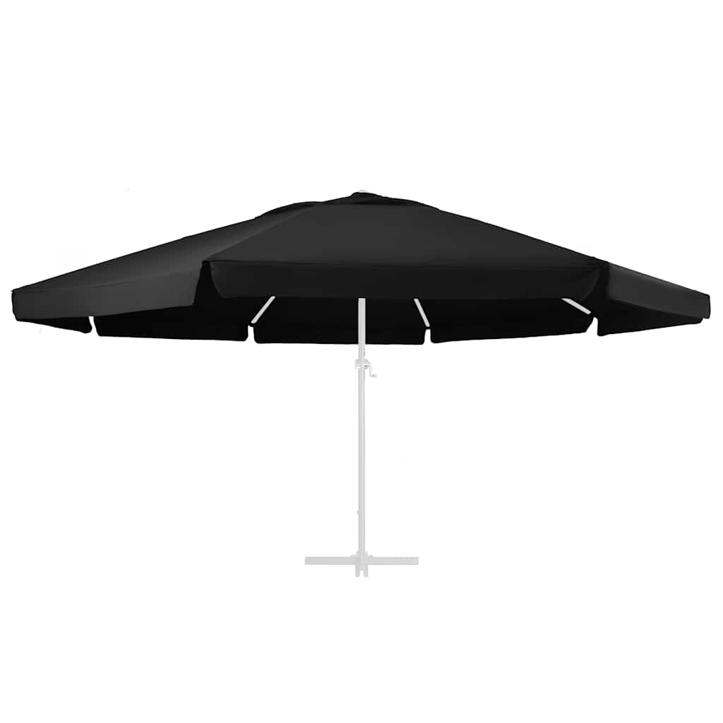 Telo di Ricambio per Ombrellone Nero 610 cm | homemem39