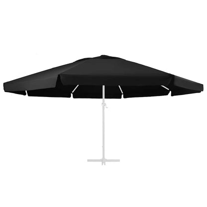 Telo di Ricambio per Ombrellone Nero 610 cm | homemem39