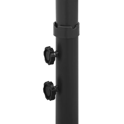 Ombrellone Doppio con Palo in Acciaio Antracite 600x300 cm | homemem39