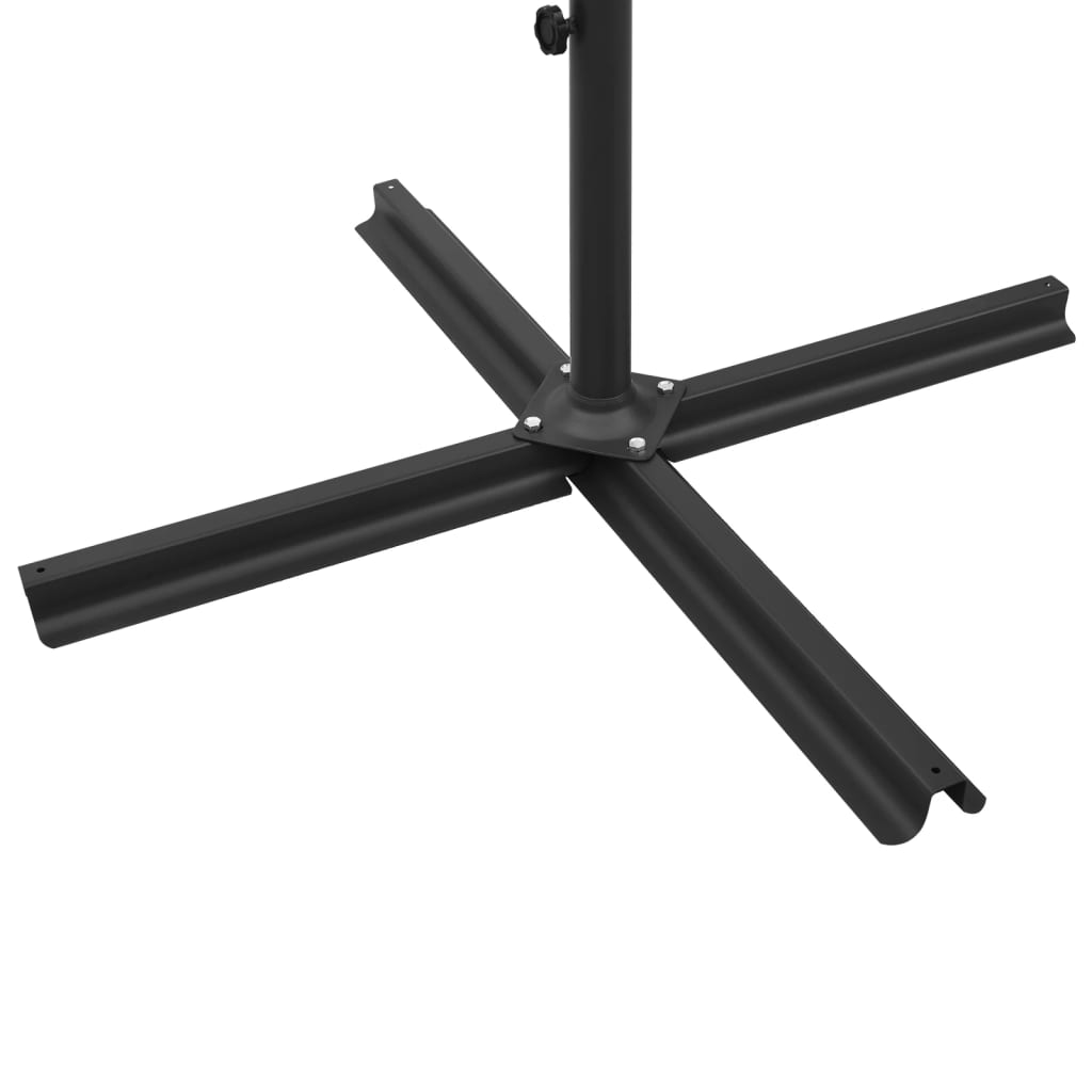 Ombrellone Doppio con Palo in Acciaio Tortora 600x300 cm | homemem39