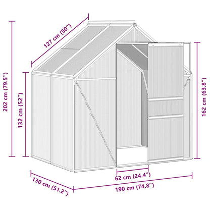 Serra Antracite in Alluminio 2,47 m²