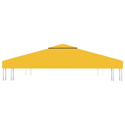 Copertura Superiore per Gazebo a 2 Strati 310 g/m² 3x3 m Gialla - homemem39