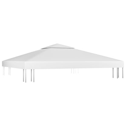 Copertura Superiore per Gazebo a 2 Strati 310 g/m² 3x3 m Bianca - homemem39