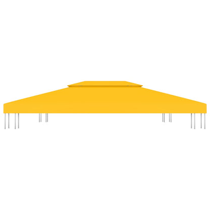 Copertura Superiore per Gazebo a 2 Strati 310 g/m² 4x3 m Gialla - homemem39