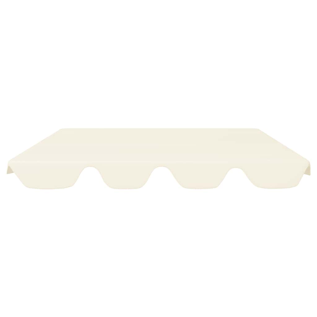 Baldacchino per Dondolo Giardino Crema 188/168x145/110 cm - homemem39