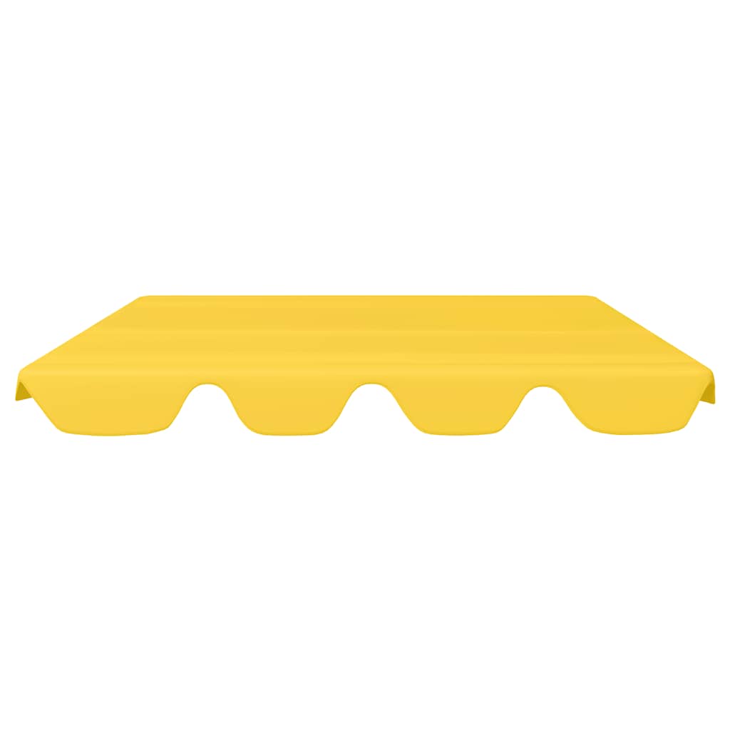 Baldacchino per Dondolo Giardino Giallo 188/168x145/110 cm - homemem39