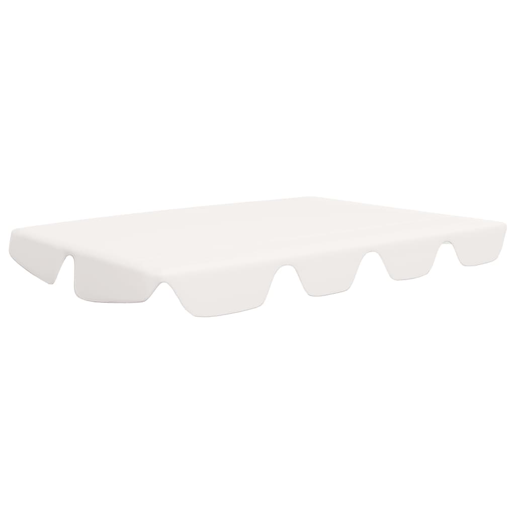 Baldacchino per Dondolo Giardino Bianco 188/168x145/110 cm - homemem39