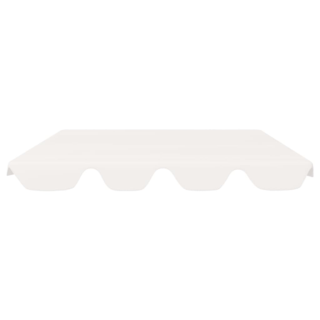 Baldacchino per Dondolo Giardino Bianco 188/168x145/110 cm - homemem39