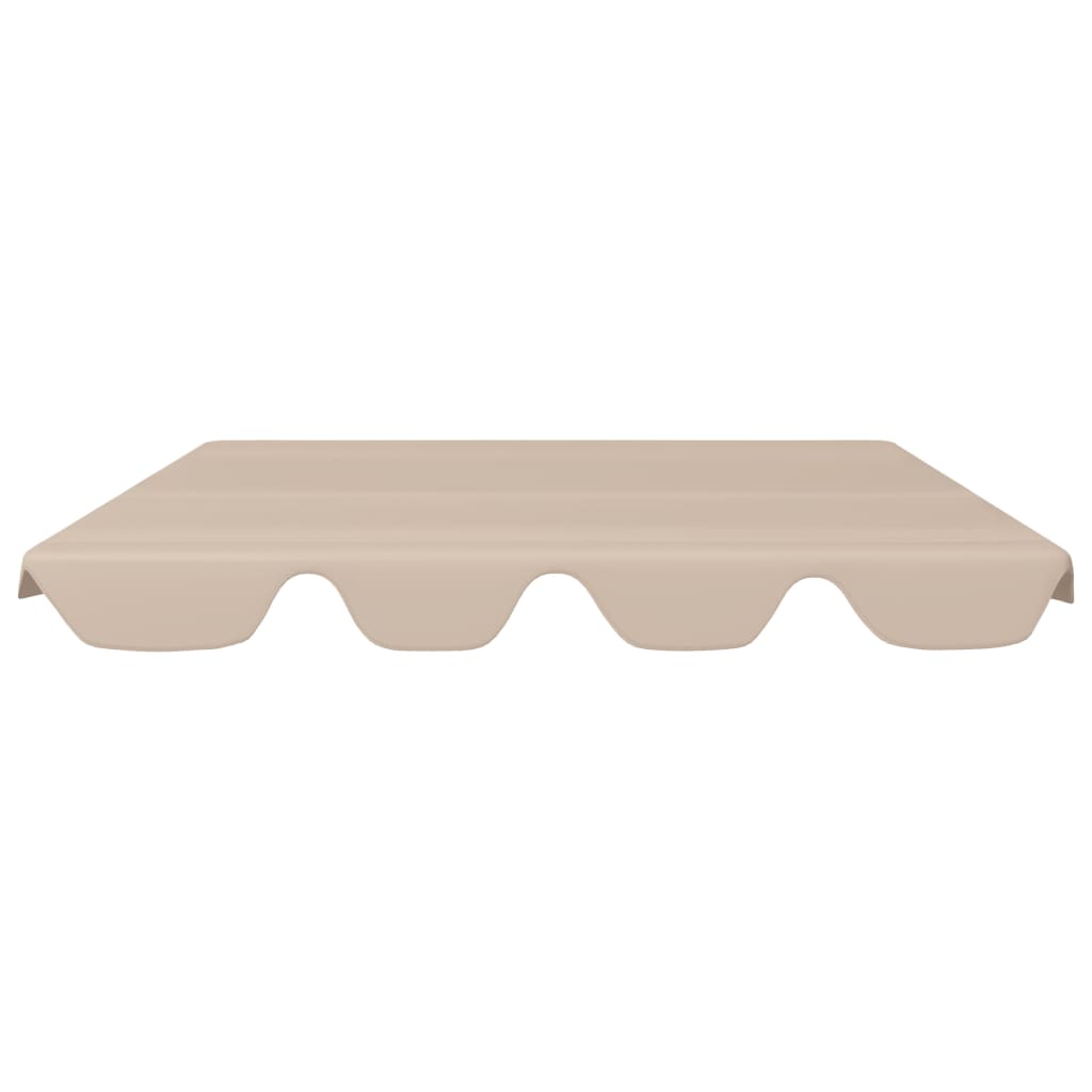 Baldacchino per Dondolo Giardino Beige 150/130x105/70 cm - homemem39