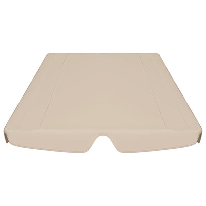 Baldacchino per Dondolo Giardino Beige 150/130x105/70 cm - homemem39