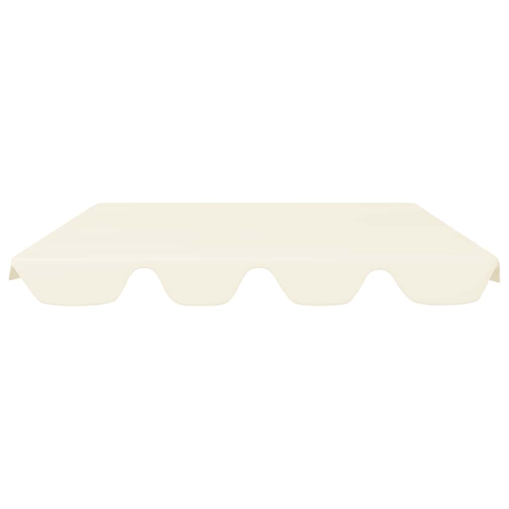 Baldacchino per Dondolo Giardino Crema 150/130x105/70 cm - homemem39