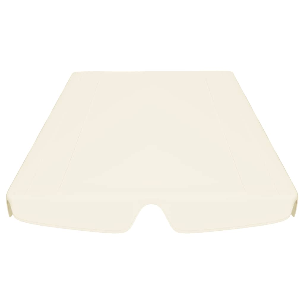 Baldacchino per Dondolo Giardino Crema 150/130x105/70 cm - homemem39