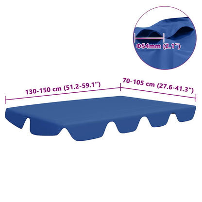 Baldacchino per Dondolo Giardino Blu 150/130x105/70 cm