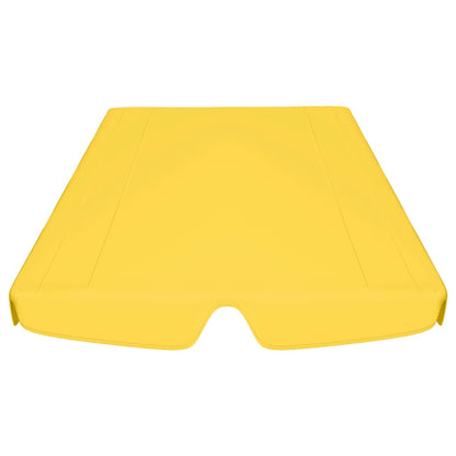 Baldacchino per Dondolo Giardino Giallo 150/130x105/70 cm - homemem39