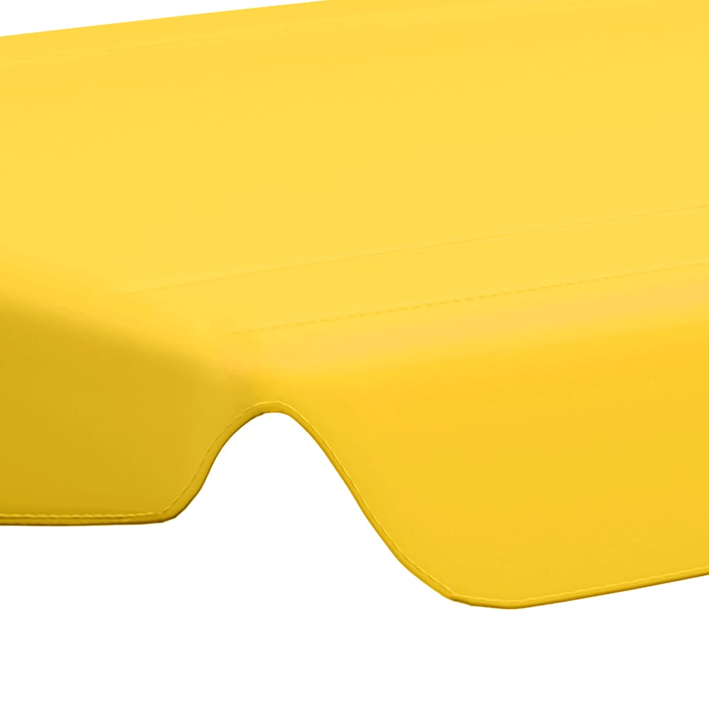 Baldacchino per Dondolo Giardino Giallo 150/130x105/70 cm - homemem39