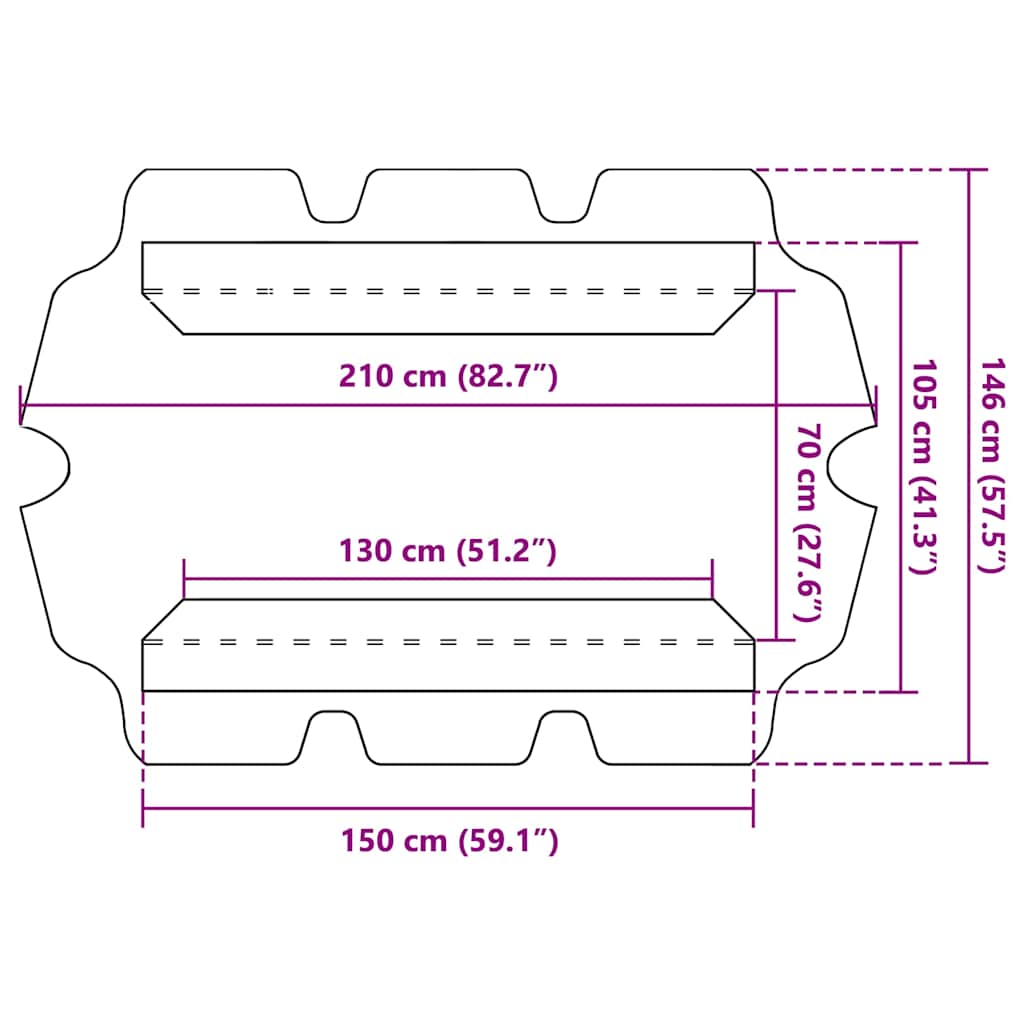 Baldacchino per Dondolo Giardino Arancione 150/130x105/70 cm