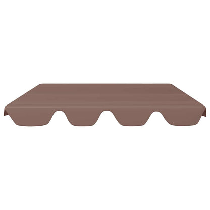 Baldacchino per Dondolo Giardino Marrone 150/130x105/70 cm - homemem39
