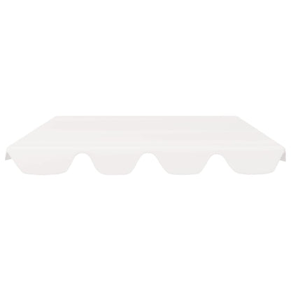 Baldacchino per Dondolo Giardino Bianco 150/130x105/70 cm - homemem39
