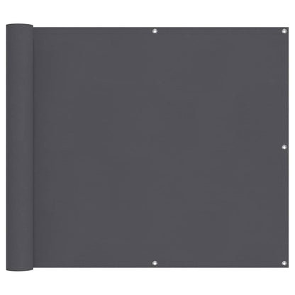 Paravento da Balcone Antracite 90x500 cm in Tessuto Oxford | homemem39