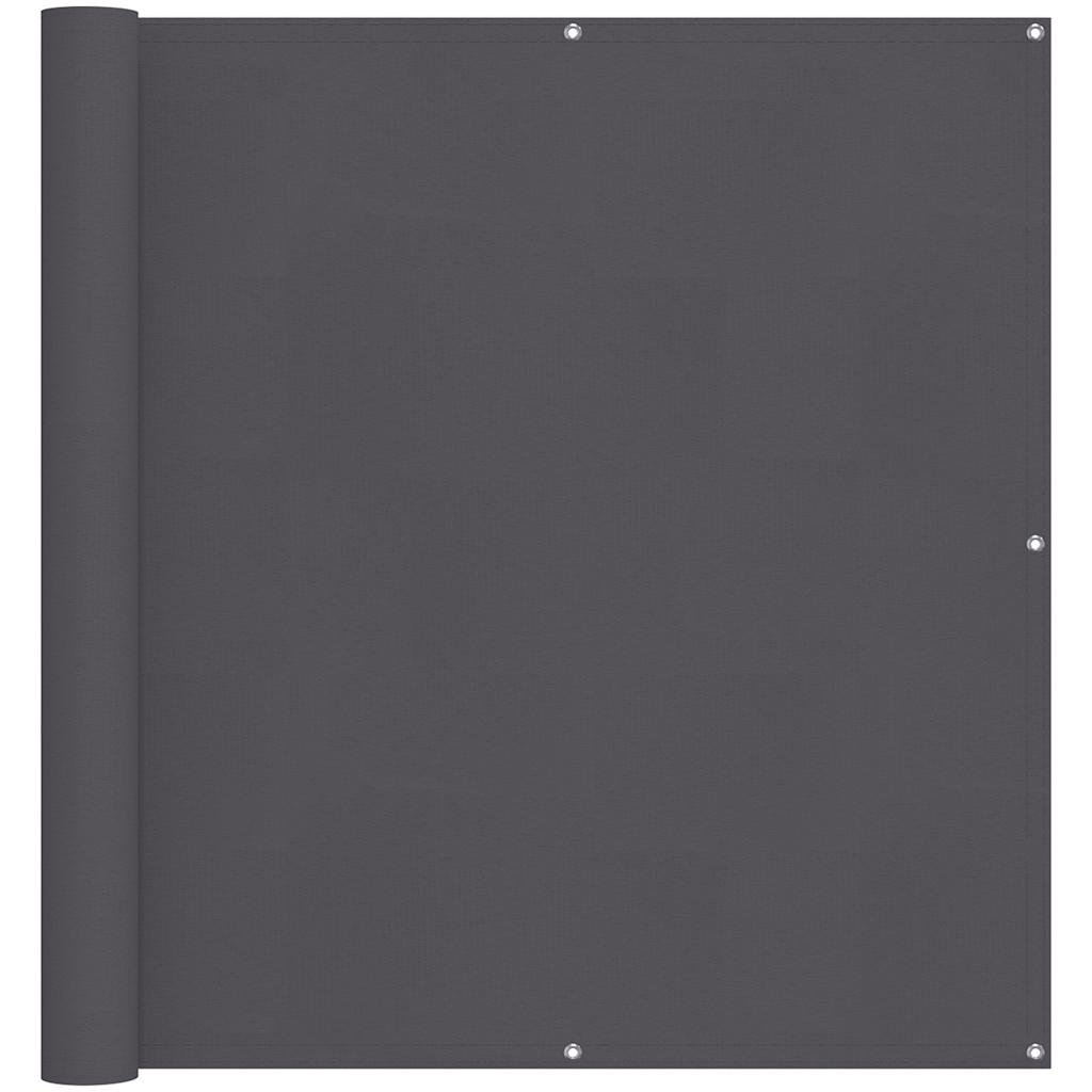 Paravento Balcone Antracite 120x600 cm Tessuto Oxford | homemem39
