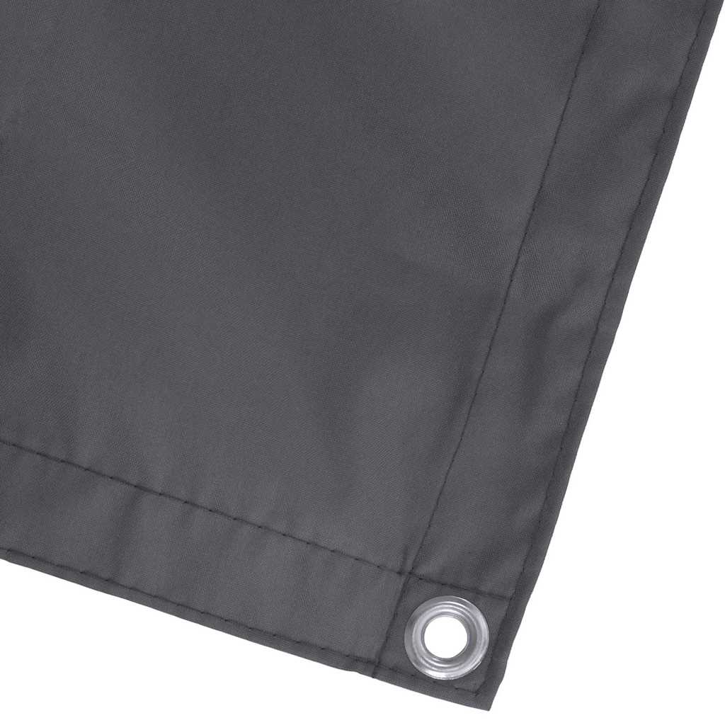 Paravento Balcone Antracite 120x600 cm Tessuto Oxford | homemem39