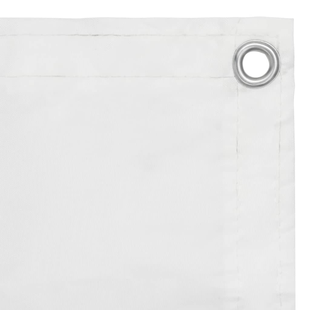 Paravento da Balcone Bianco 75x400 cm in Tessuto Oxford | homemem39