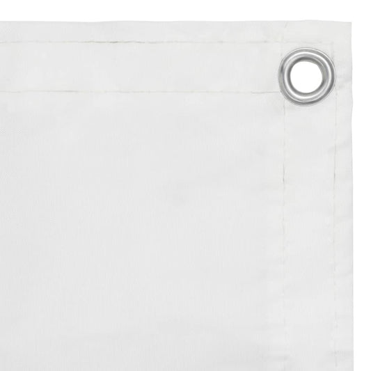 Paravento da Balcone Bianco 90x300 cm in Tessuto Oxford - homemem39