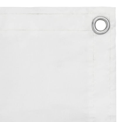 Paravento da Balcone Bianco 90x500 cm in Tessuto Oxford | homemem39
