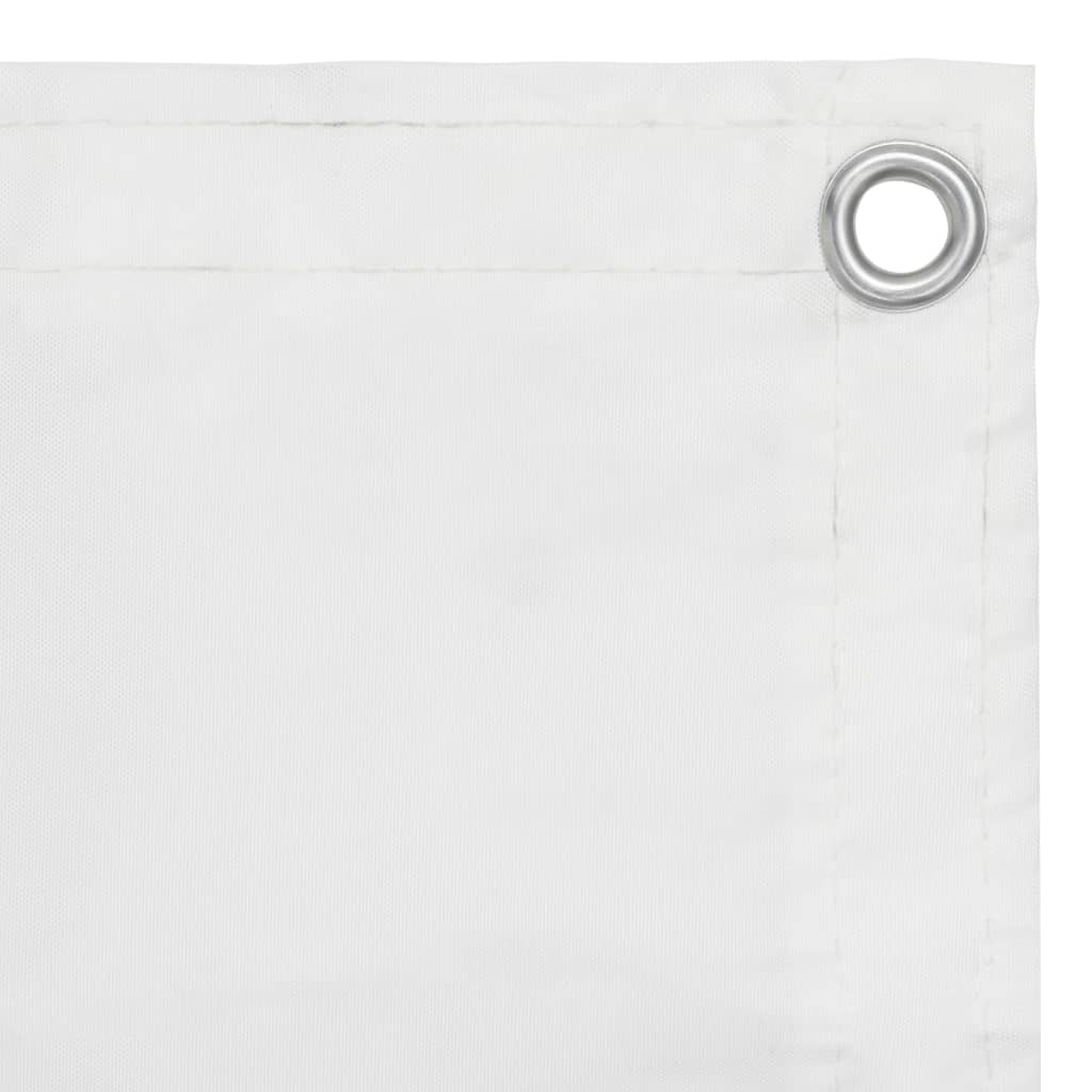 Paravento da Balcone Bianco 90x600 cm in Tessuto Oxford | homemem39