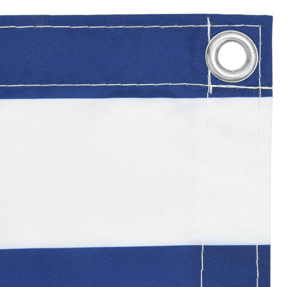Paravento da Balcone Bianco e Blu 75x600 cm in Tessuto Oxford | homemem39