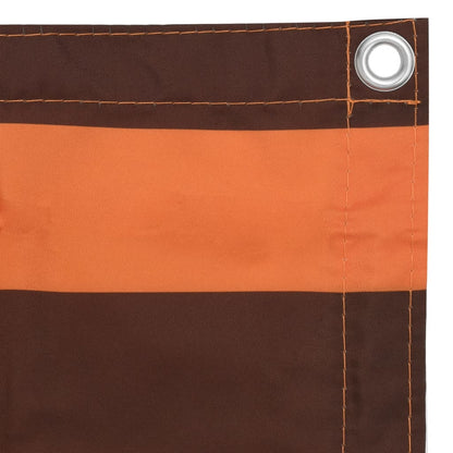 Paravento Balcone Arancione e Marrone 75x600 cm Tessuto Oxford | homemem39