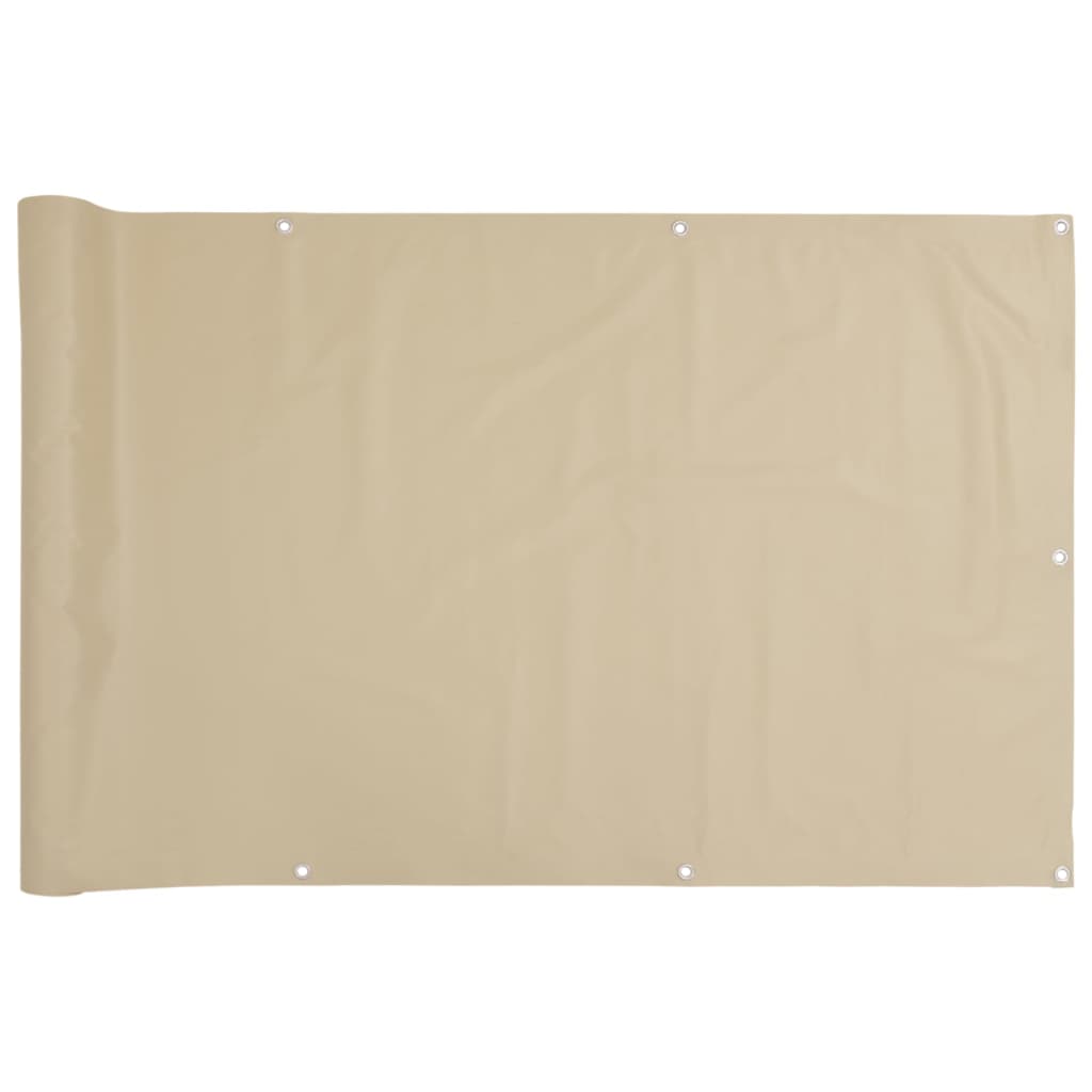 Paravento Balcone Beige 120x600 cm in Tessuto Oxford | homemem39