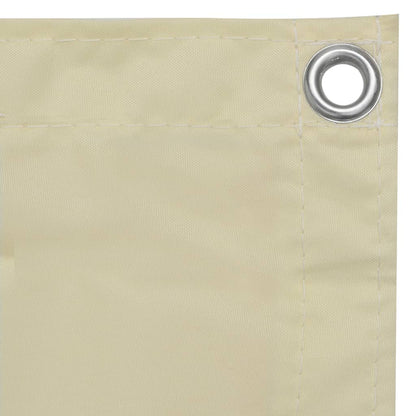 Paravento da Balcone Crema 120x400 cm in Tessuto Oxford | homemem39