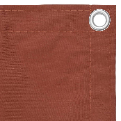 Paravento da Balcone Terracotta 120x600 cm Tessuto Oxford | homemem39