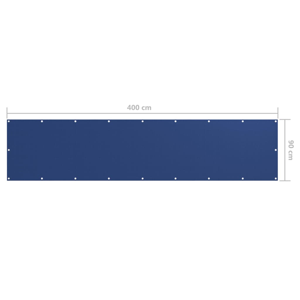 Paravento Balcone Blu 90x400 cm in Tessuto Oxford | homemem39