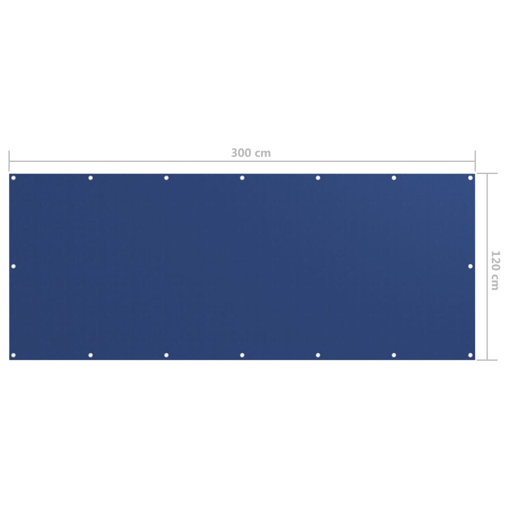 Paravento da Balcone Blu 120x300 cm in Tessuto Oxford | homemem39