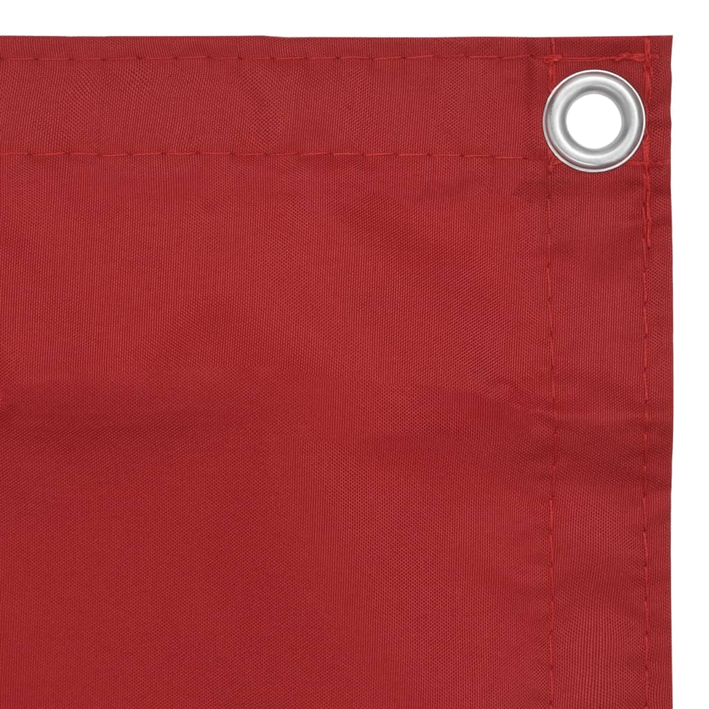 Paravento da Balcone Rosso 75x500 cm in Tessuto Oxford | homemem39