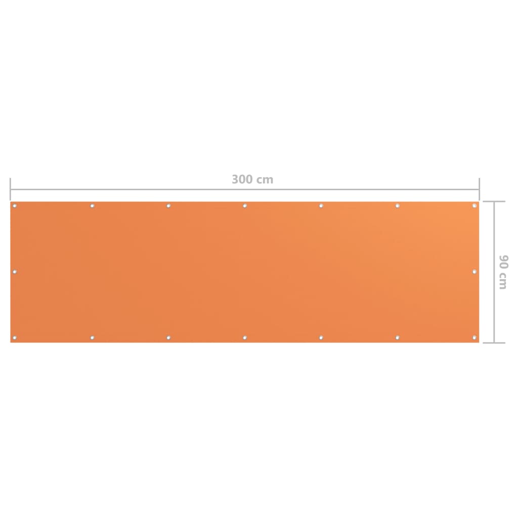 Paravento Balcone Arancione 90x300 cm Tessuto Oxford | homemem39