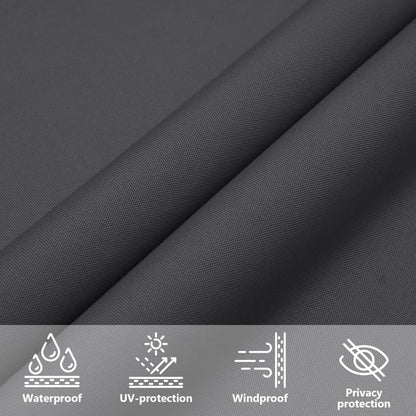 Parasole a Vela Oxford Rettangolare 2x2,5 m Antracite | homemem39
