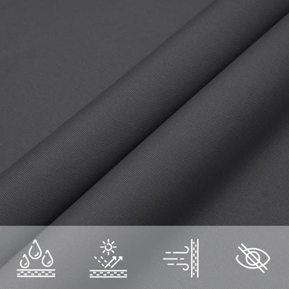 Parasole a Vela Oxford Rettangolare 2,5x5 m Antracite | homemem39