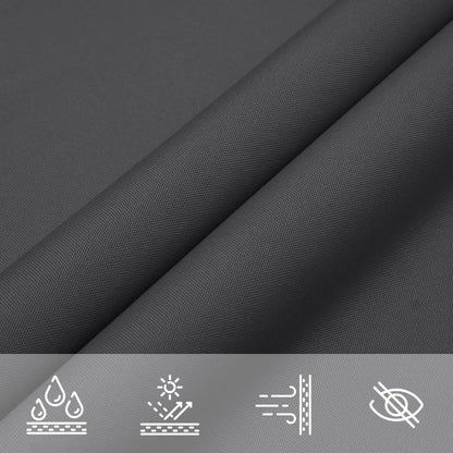 Parasole a Vela Oxford Rettangolare 3x4 m Antracite | homemem39